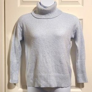 Ann Taylor, turtle neck, sweater,  pale blue. Size S.